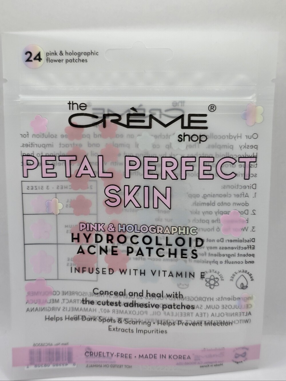 The Creme Shop Petal Perfect Skin Hydrocolloid Acne Patches